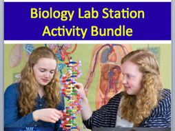 Biology Lab Station Activity Bundle - 17 - Engaging, Hands-on Activities Biology Lab Station