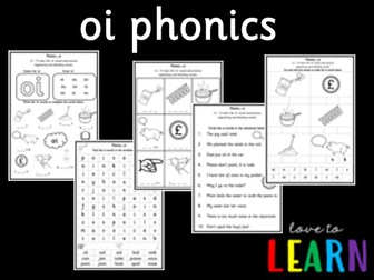 oi Phonics Worksheets