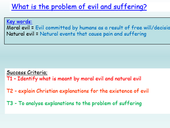 AQA Christianity: The Problem of Evil and Suffering