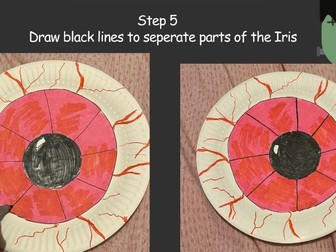 Halloween Eyeball Art lesson