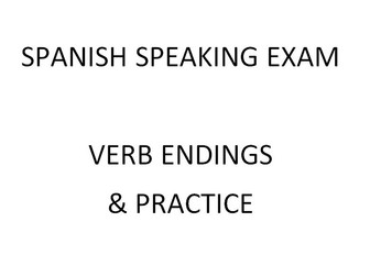 SPANISH SPEAKING EXAM - PRACTICE WORKSHEETS