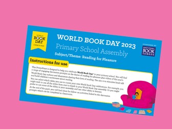 World Book Day 2023 - Assembly Pack