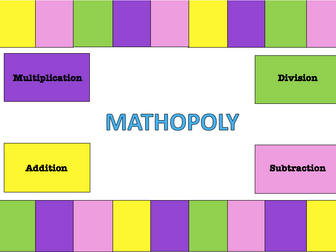 Mathopoly - Maths Game for addition, subtraction, multiplication and division