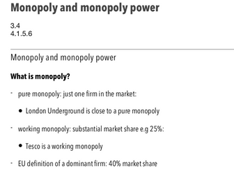 Monopoly - A Level Economics
