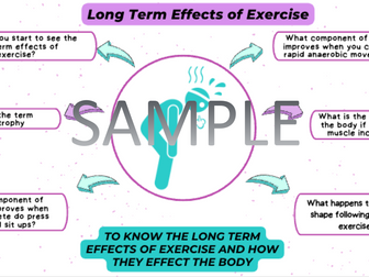 AQA GCSE PE - Long Term Effects of Exercise worksheet