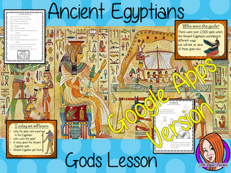 Distance Learning Ancient Egyptian Gods Google Slides Lesson