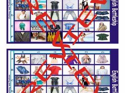 Clothing and Fashion Battleship Board Game