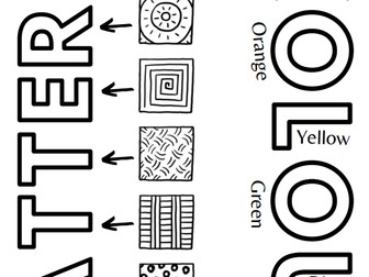 Colour and Pattern Worksheet