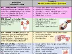 level revision anatomy physiology social care health unit quiz btec symptoms