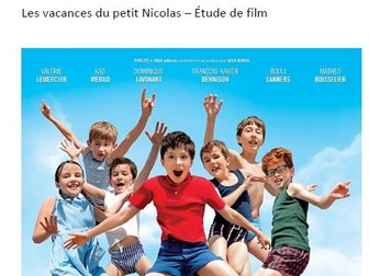 Film study-Les vacances du petit Nicolas