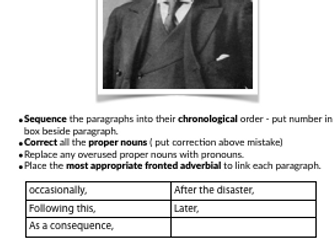 Titanic Biography Language Activity