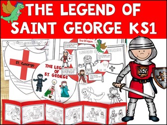St George and the Dragon KS1 - Saint George's Day - PPT Activities and Crafts