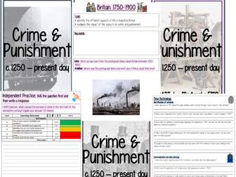 OCR B History Crime and Punishment Content Delivery Booklet