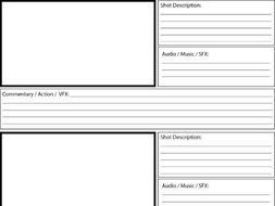 Film Video Storyboard A4 16 9 Widescreen Format By Film Video Storyboard A4 16 9 Widescreen Format By Mediatechturton Teaching Resources Tes