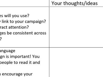 WJEC Criminology Unit 1 Campaign Planner