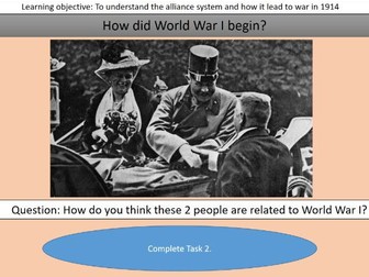 Lead up to WW1 - Alliances/Franz Ferdinand