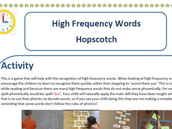 High Frequency Word Games for Home Learning or Interventions Differentiated