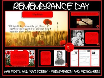 Remembrance Day: War Poets and Poems