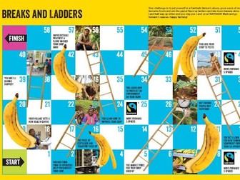 Fairtrade 'Breaks & Ladders' game