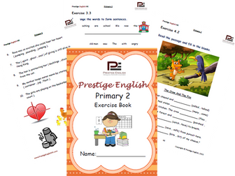 English Exercise Book – Primary 2 (ages 7+) (Vocabulary, Grammar, Comprehension)