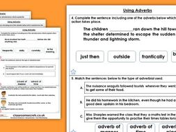 Adverbs worksheet 6th grade image