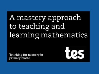Teacher's guide: Teaching for mastery booklet