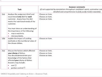 WJEC Marking and Observation report