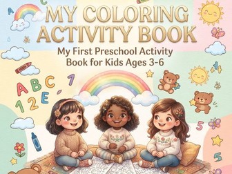 My Coloring Activity Book | Preschool Tracing, Colouring, Shapes & Learning Activities for Kids Ages