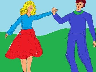 Two young teenagers in the middle of the nature