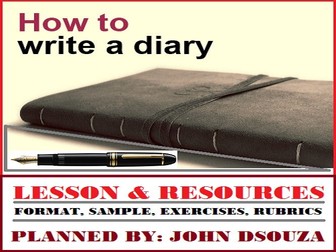 DIARY WRITING LESSON AND RESOURCES
