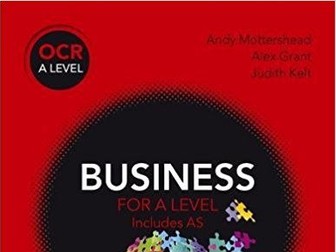 OCR A-Level Business Chapter 4 Business size, Growth and external Growth