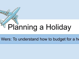 Planning A Holiday