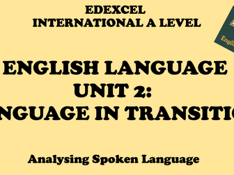 Language in Transition - Analysing Spoken English