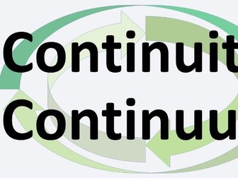 Continuity Continuum Classroom Display