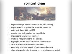 Romanticism ~ Art History ~ Romance Era Show ~ 186 Slides ~ Public Domain Art
