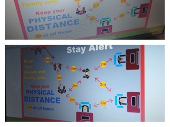 Social Distancing - Physical Distance 2m POSTER - autism-friendly