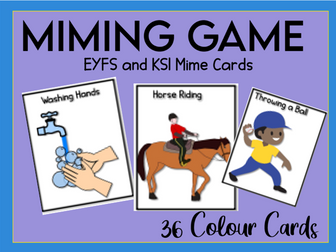 Mime Cards Game Early Years and KS1