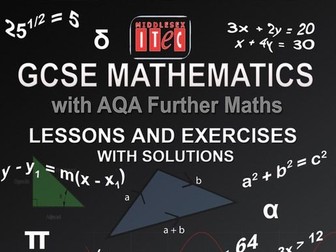 GCSE Mathematics with AQA Further Maths Lessons, Exercises and Solutions