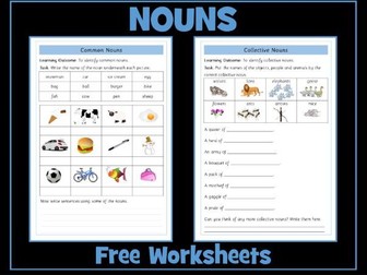 Nouns Worksheets