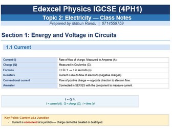Electricity_Edexcel_IGCSE