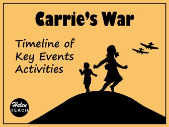 Carrie's War Timeline of Events Activity Pack