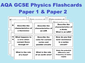 GCSE Physics Revision Flashcards