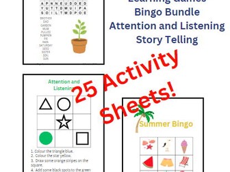 Learning Bundle/ Bingo/ Attention and Listening/Story Telling