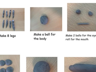 Playdough How to strips EYFS