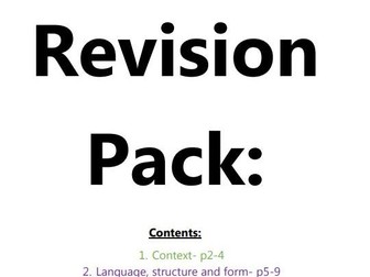 Macbeth Revision Pack