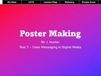 Year 7 - Unit 1 - Lesson 2 - Poster Making