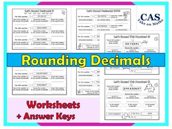 Decimals | Rounding Decimals | Worksheets + Answers