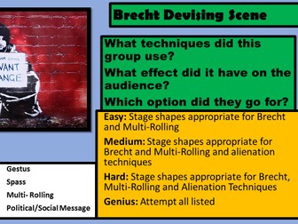 Brecht Introduction Drama Classes