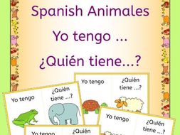 Spanish Animals Yo tengo...Quien tiene...? game - Los Animales