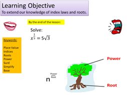 Indices Exponential Equations Teaching Resources